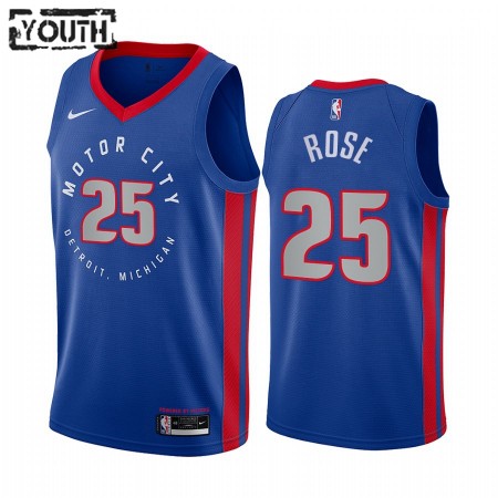 Maillot Basket Detroit Pistons Derrick Rose 25 2020-21 City Edition Swingman - Enfant